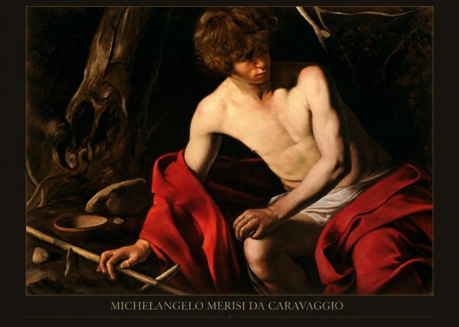 Michelangelo Merisi da Caravaggio John the Baptist (Youth with a Ram) No4 - Poszter