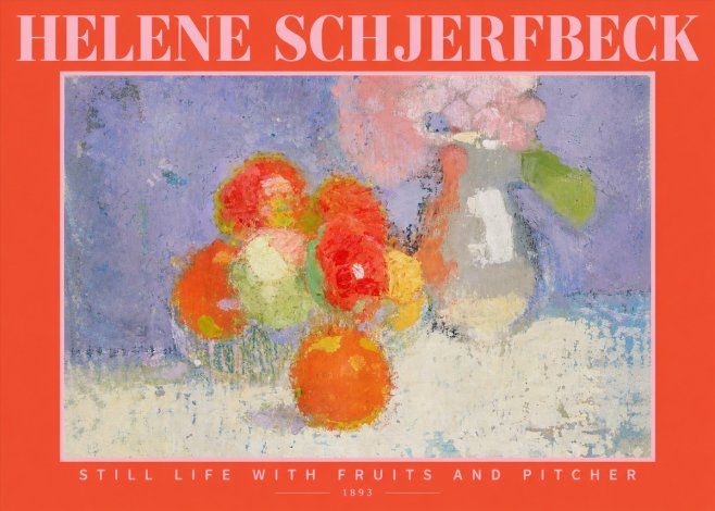 Helene Schjerfbeck Still Life with Fruits and Pitcher No2 - Poszter