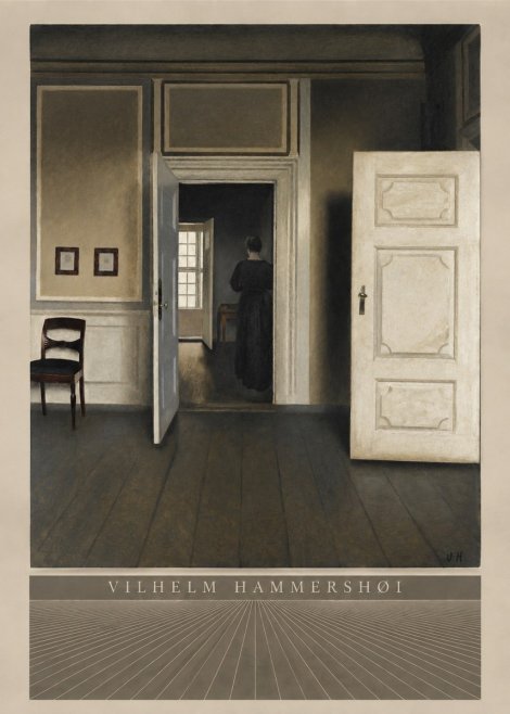 Vilhelm Hammershøi Interior, Strandgade 30 I No5 - Poszter