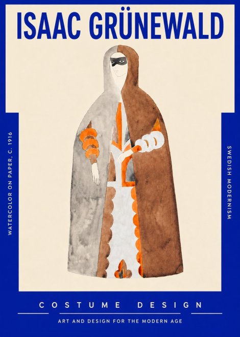 Isaac Grünewald Costume Design VI No4 - Poszter