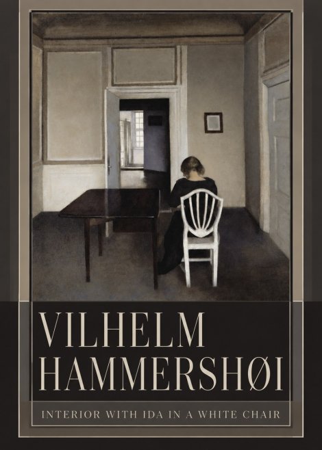 Vilhelm Hammershøi Interior with Ida in a White Chair No5 - Poszter