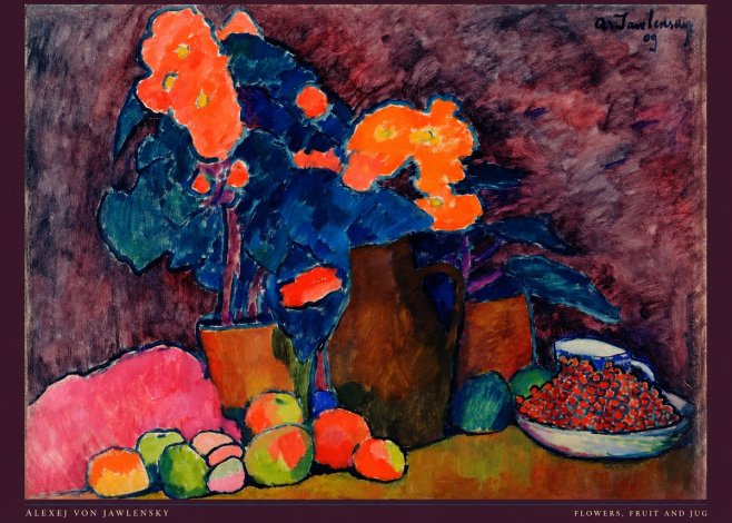 Alexej von Jawlensky Flowers, Fruit and Jug No6 - Poszter