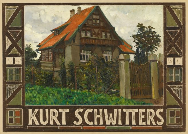 Kurt Schwitters The House on Berggasse No5 - Poszter
