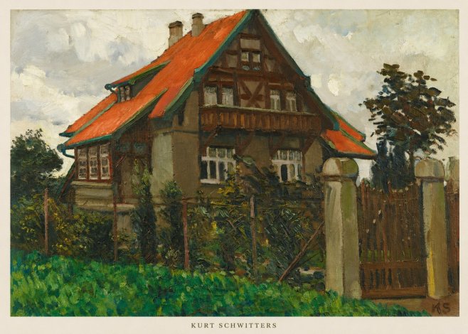 Kurt Schwitters The House on Berggasse No6 - Poszter
