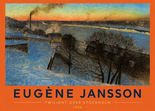 Eugène Jansson Twilight over Stockholm No2 - Poszter