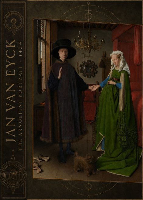 Jan van Eyck The Arnolfini Portrait IV No2 - Poszter