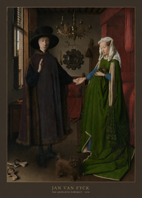 Jan van Eyck The Arnolfini Portrait IV No6 - Poszter