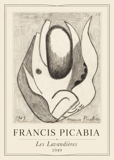Francis Picabia Les Lavandières No1 - Poszter