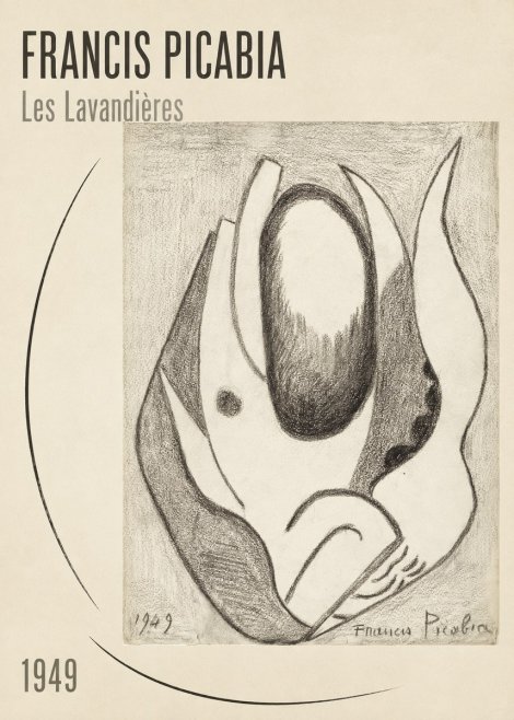 Francis Picabia Les Lavandières No2 - Poszter