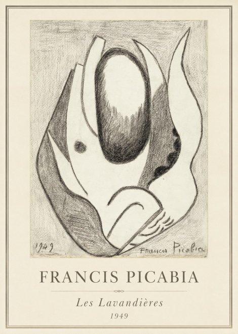 Francis Picabia Les Lavandières No4 - Poszter