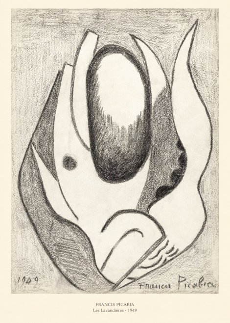 Francis Picabia Les Lavandières No5 - Poszter