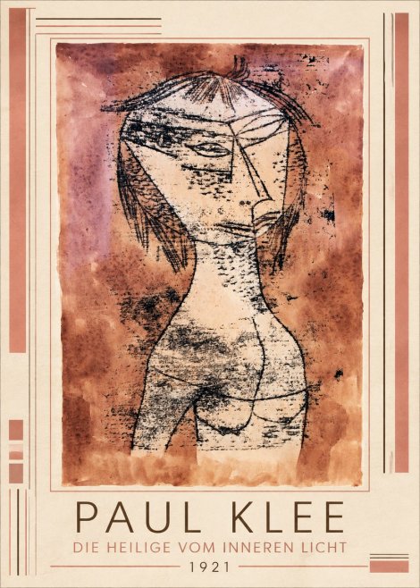Paul Klee Die Heilige Vom Inneren Licht II No1 - Poszter