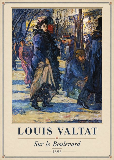 Louis Valtat Sur Le Boulevard No2 - Poszter