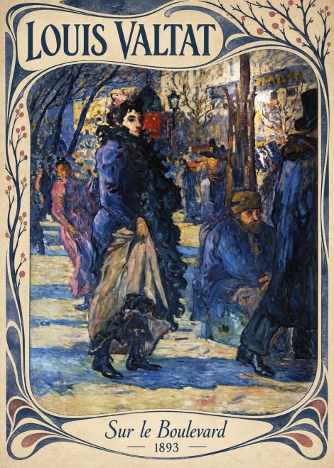 Louis Valtat Sur Le Boulevard No4 - Poszter