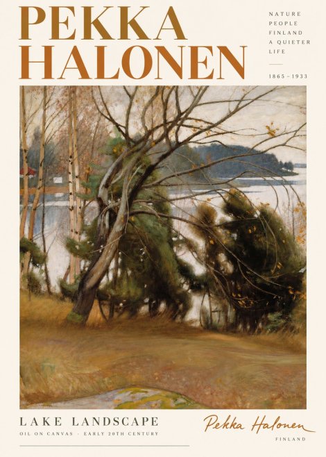 Pekka Halonen Lake Landscape No5 - Poszter