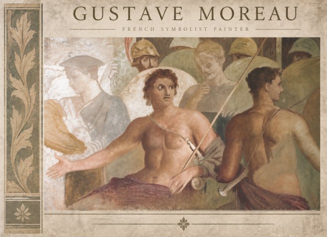 Gustave Moreau Les Prétendants No6 - Poszter