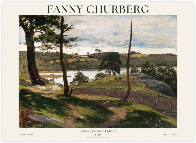 Fanny Churberg Landscape from Finland No1 - Poszter