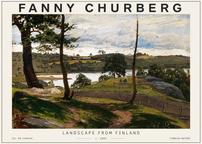 Fanny Churberg Landscape from Finland No6 - Poszter