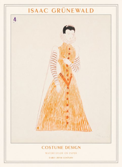 Isaac Grünewald Costume Design VII No1 - Poszter