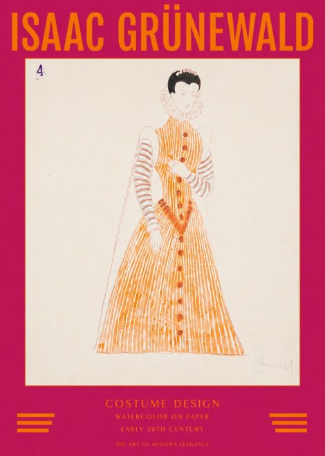 Isaac Grünewald Costume Design VII No2 - Poszter