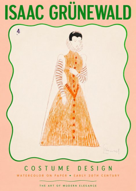Isaac Grünewald Costume Design VII No3 - Poszter