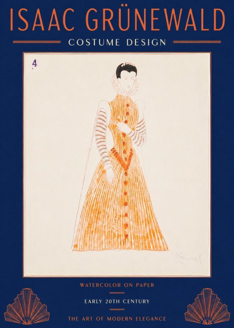 Isaac Grünewald Costume Design VII No4 - Poszter