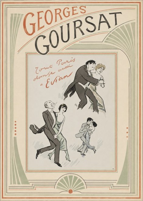 Georges Goursat Tout Paris Danse Aussi À Evian No3 - Poszter