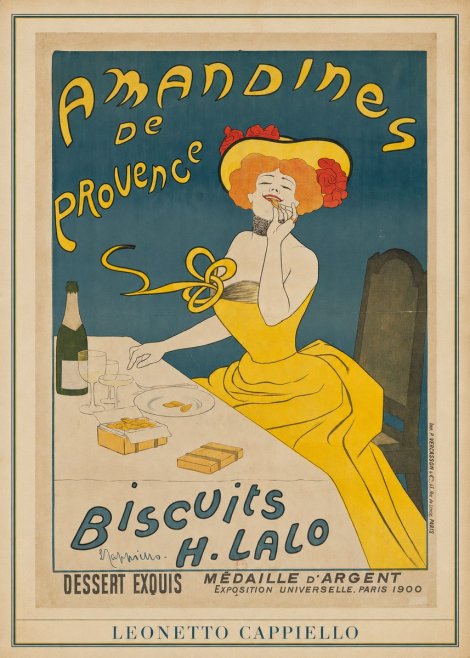 Leonetto Cappiello Amandines De Provence Biscuits H. Lalo II No3 - Poszter