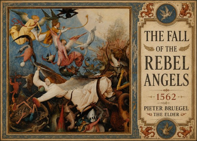 Pieter Bruegel The Fall of the Rebel Angels II No3 - Poszter