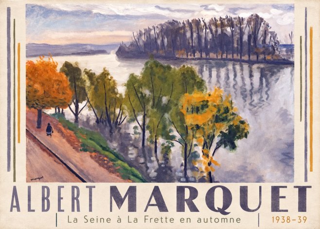 Albert Marquet La Seine À La Frette En Automne No3 - Poszter