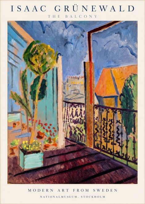 Isaac Grünewald The Balcony No1 - Poszter