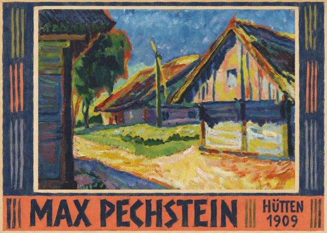 Max Pechstein Hütten 1909 No5 - Poszter