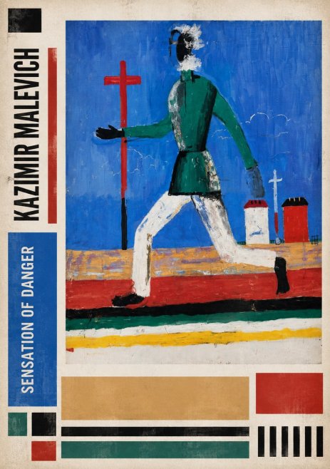 Kazimir Malevich Sensation of Danger No2 - Poszter