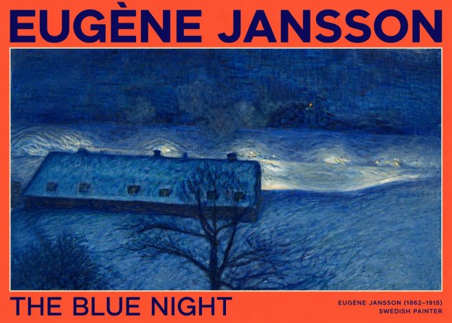 Eugène Jansson The Blue Night No2 - Poszter