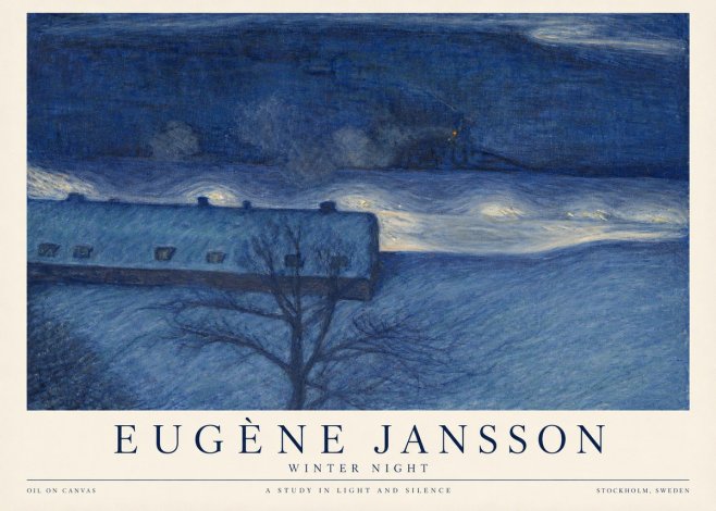 Eugène Jansson The Blue Night No6 - Poszter