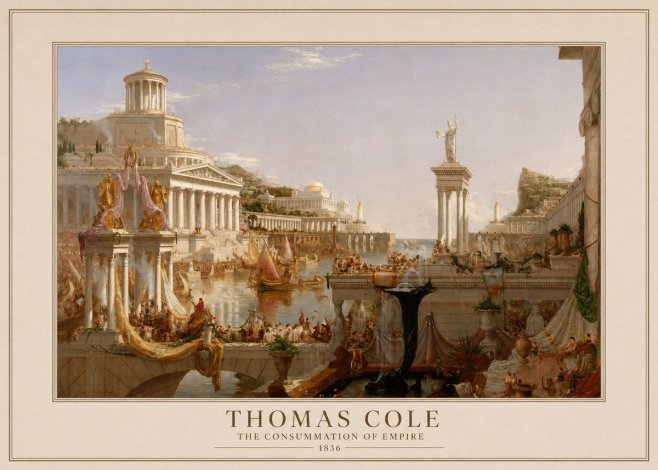 Thomas Cole The Consummation of Empire No4 - Poszter