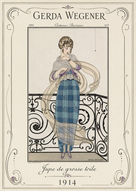 Gerda Wegener Jupe De Grosse Toile No1 - Poszter