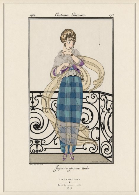 Gerda Wegener Jupe De Grosse Toile No6 - Poszter