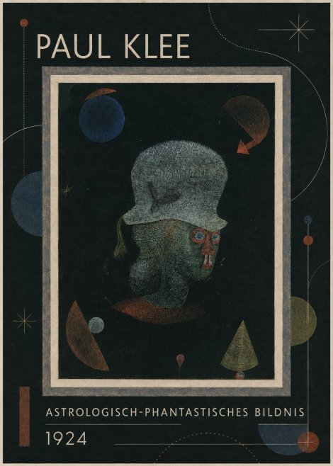 Paul Klee Astrologisch-phantastisches Bildnis No1 - Poszter