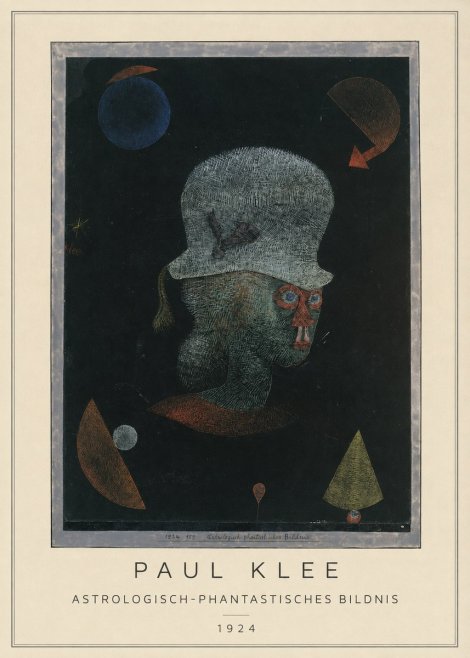 Paul Klee Astrologisch-phantastisches Bildnis No2 - Poszter