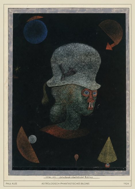 Paul Klee Astrologisch-phantastisches Bildnis No4 - Poszter
