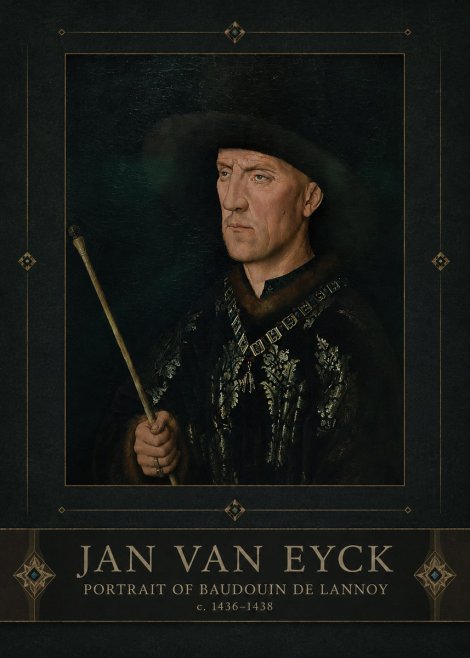 Jan van Eyck Portrait of Baudouin De Lannoy No3 - Poszter