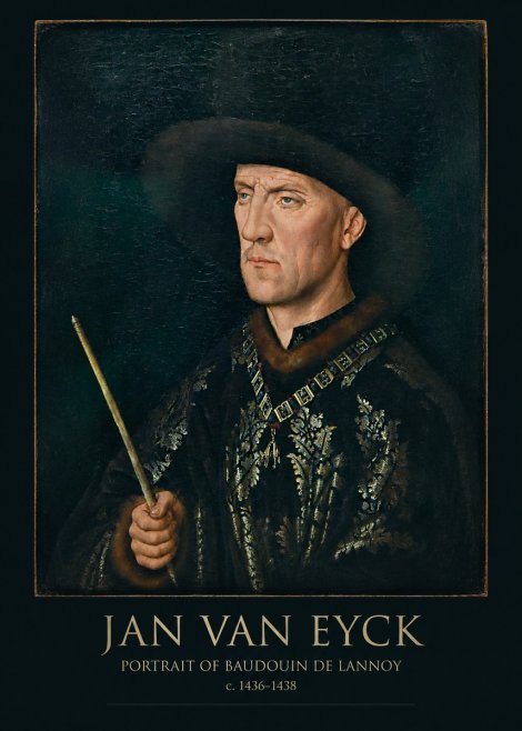 Jan van Eyck Portrait of Baudouin De Lannoy No5 - Poszter