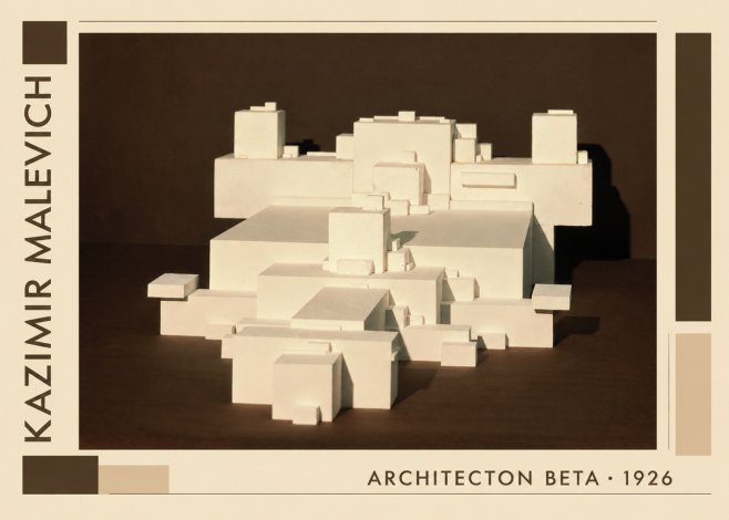 Kazimir Malevich Architecton Beta No1 - Poszter