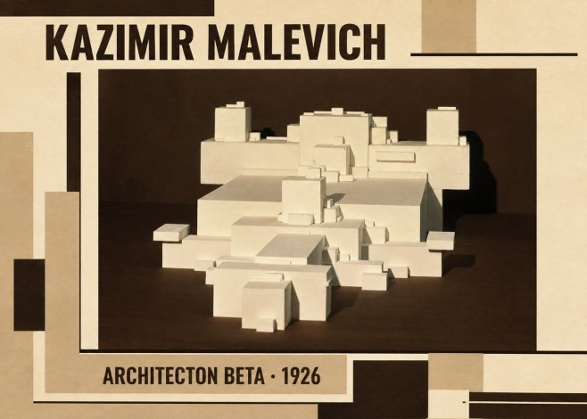 Kazimir Malevich Architecton Beta No2 - Poszter
