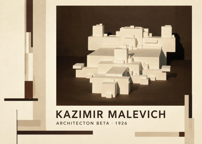Kazimir Malevich Architecton Beta No3 - Poszter