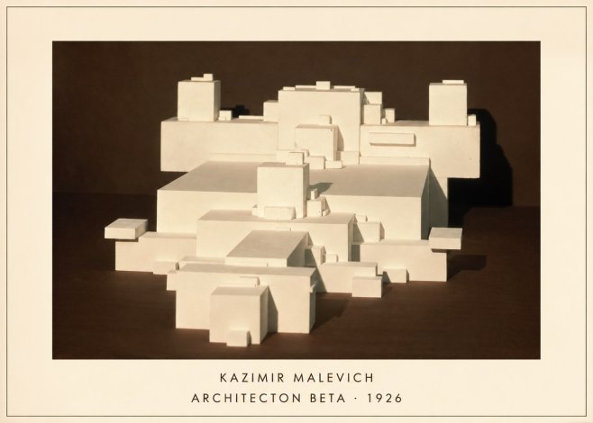 Kazimir Malevich Architecton Beta No4 - Poszter