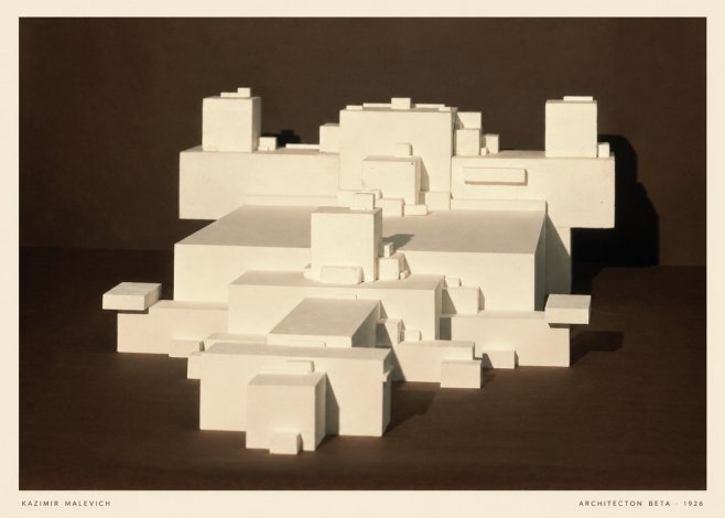 Kazimir Malevich Architecton Beta No5 - Poszter