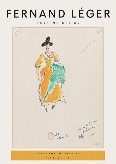 Fernand Léger Study for the Theatre No3 - Poszter