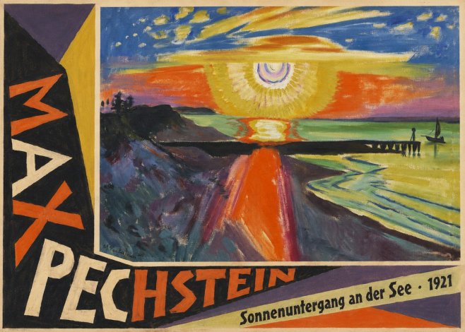 Max Pechstein Sonnenuntergang an Der See No4 - Poszter